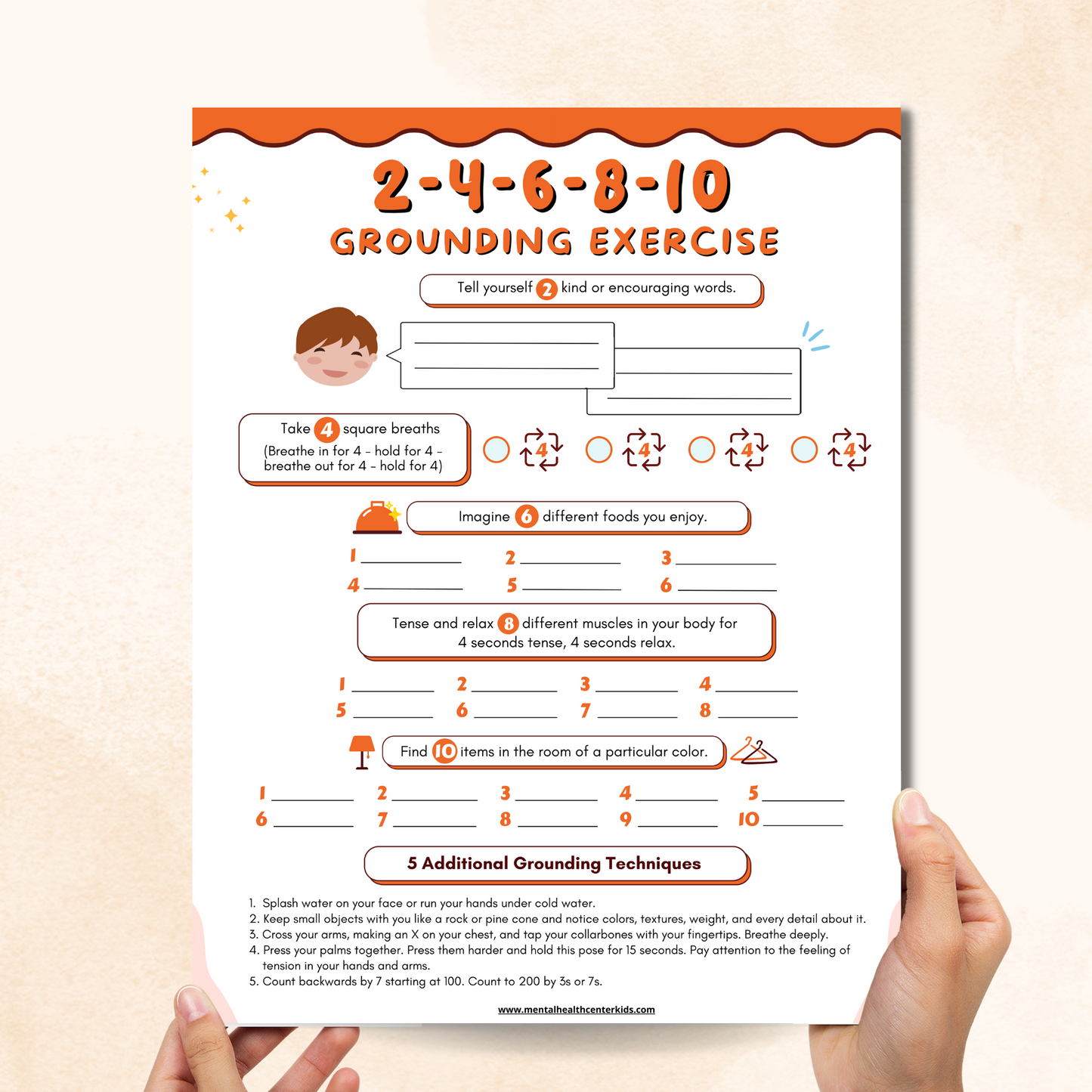 2-4-6-8-10 Grounding Exercises (PDF)