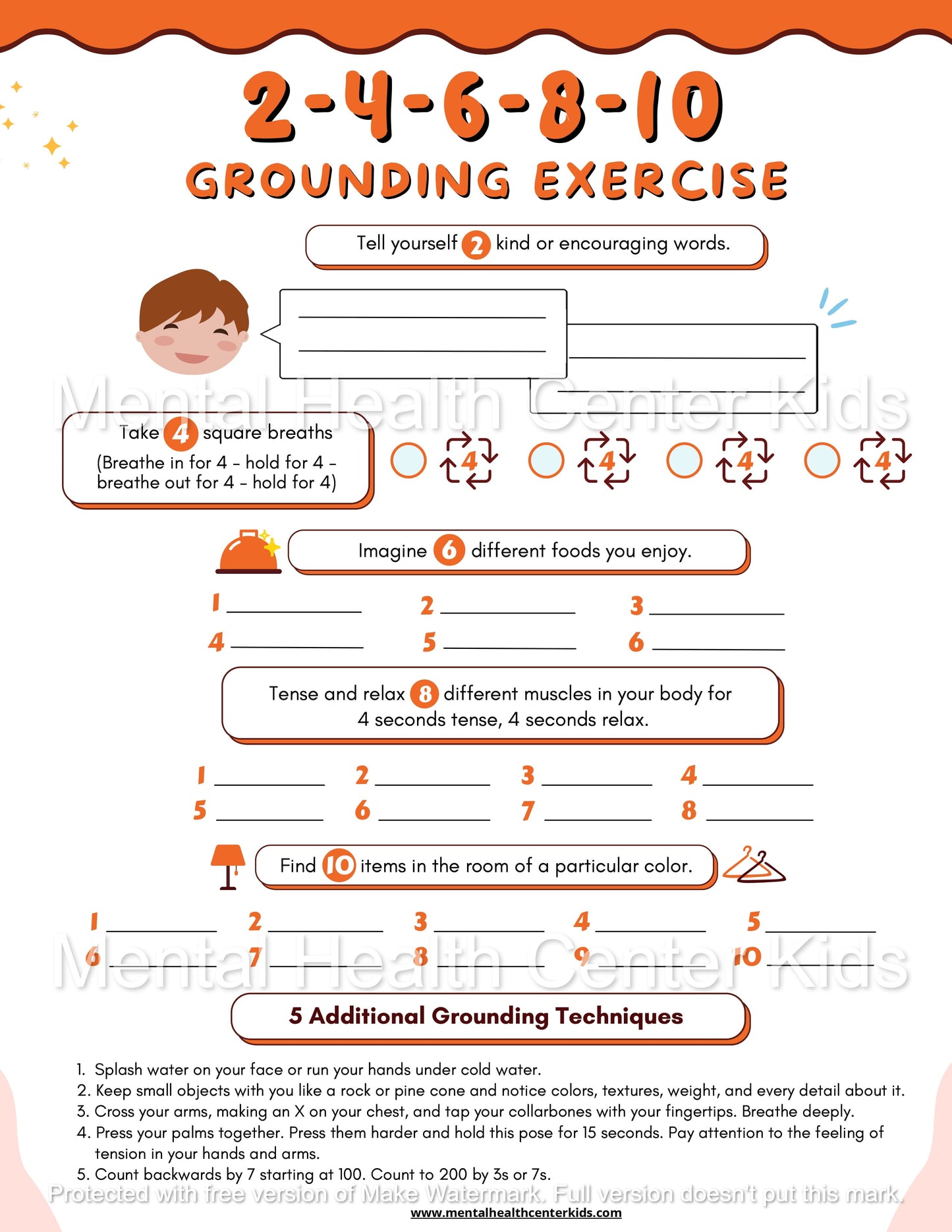 2-4-6-8-10 Grounding Exercises (PDF)