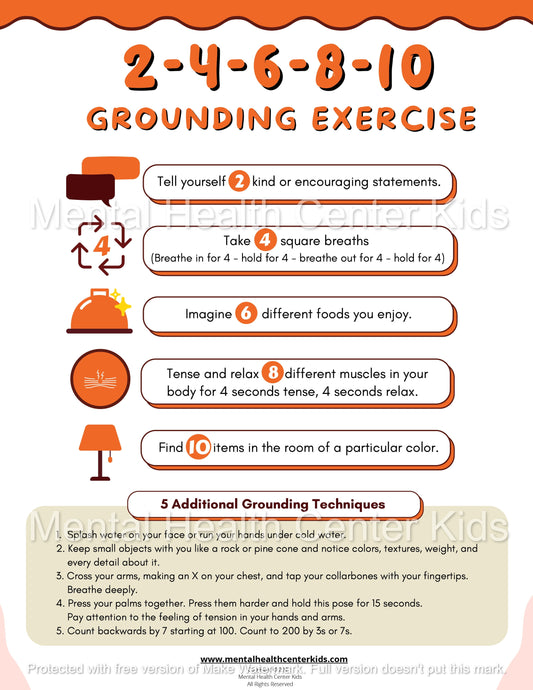 2-4-6-8-10 Grounding Exercises (PDF)