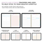 ADHD Digital Planner (made by an ADHDer based on Science ) for iPad, Goodnotes + Android. Self care & habit tracker.