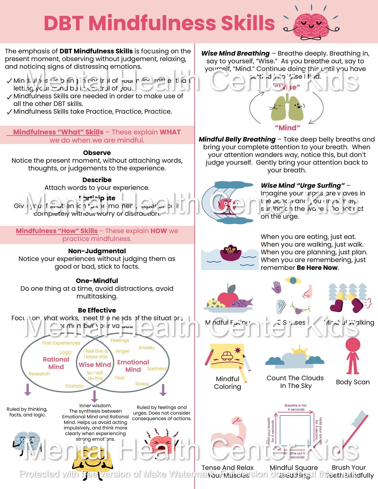DBT Mindfulness Skills (PDF)