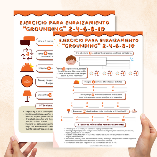 2-4-6-8-10 Grounding Exercise Worksheet (Spanish Version)