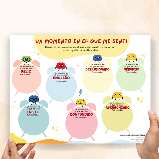 A Time I Felt Worksheet (Spanish Version)