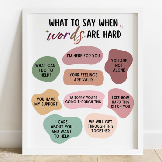 What to Say When Words are Hard