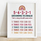 5 Senses Grounding Technique Poster