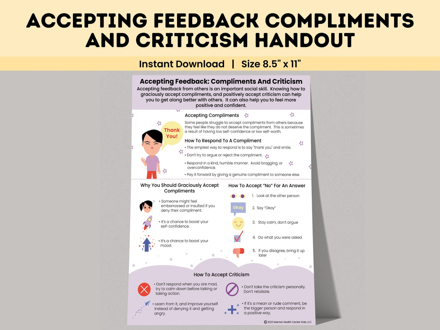 Accepting Feedback: Compliments and Criticisms